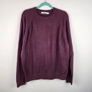 HOPE Stockholm Unisex Knit Crewneck Rule Sweater Burgundy sz 50 (US L)